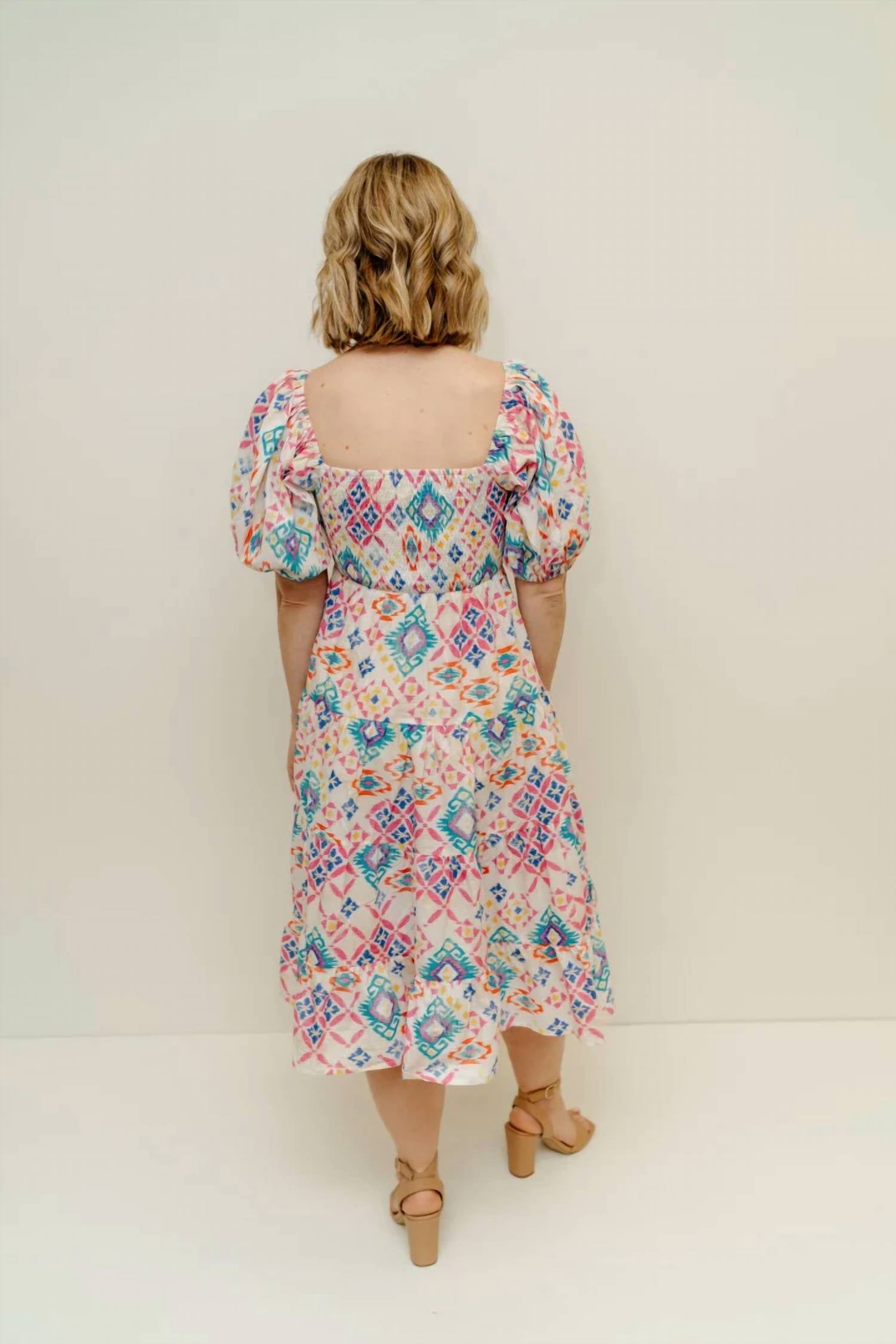 Pinch - Geometric Midi Dress