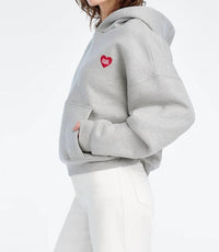 Favorite Daughter - Heart Embroidered Hoodie
