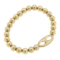 Canvas Style - Women's Soda Tab-inspired Ball Bead Stretch Bracelet