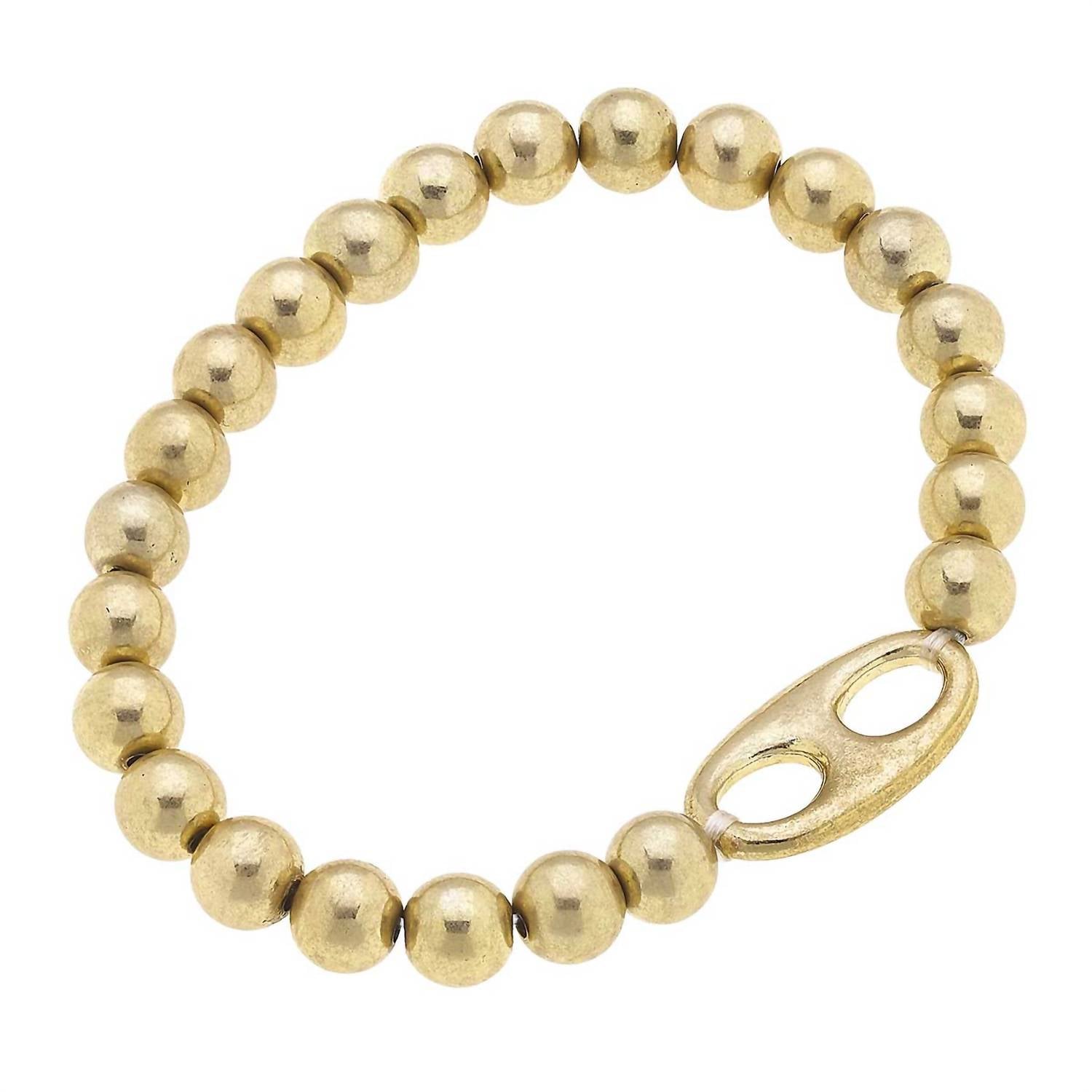 Canvas Style - Women's Soda Tab-inspired Ball Bead Stretch Bracelet