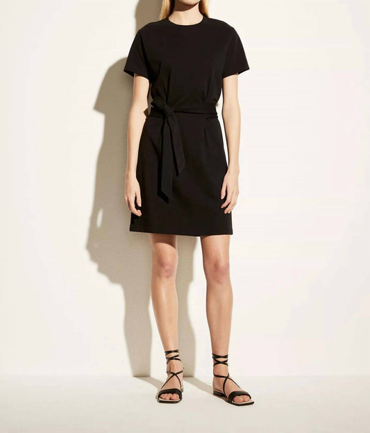 Vince - Short Sleeve Tie Waist T-Shirt Dress