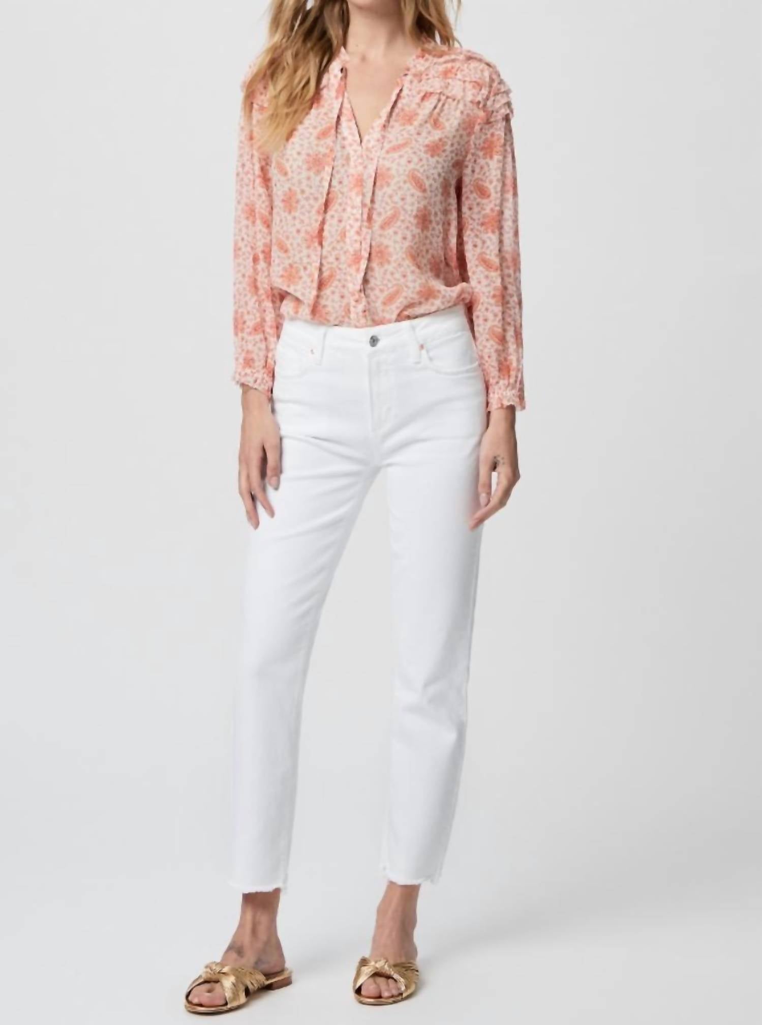 Paige - Cindy High Rise Straight Jean