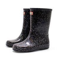 HUNTER Kids Original First Giant Glitter Rain Boots in black - kids' shoe