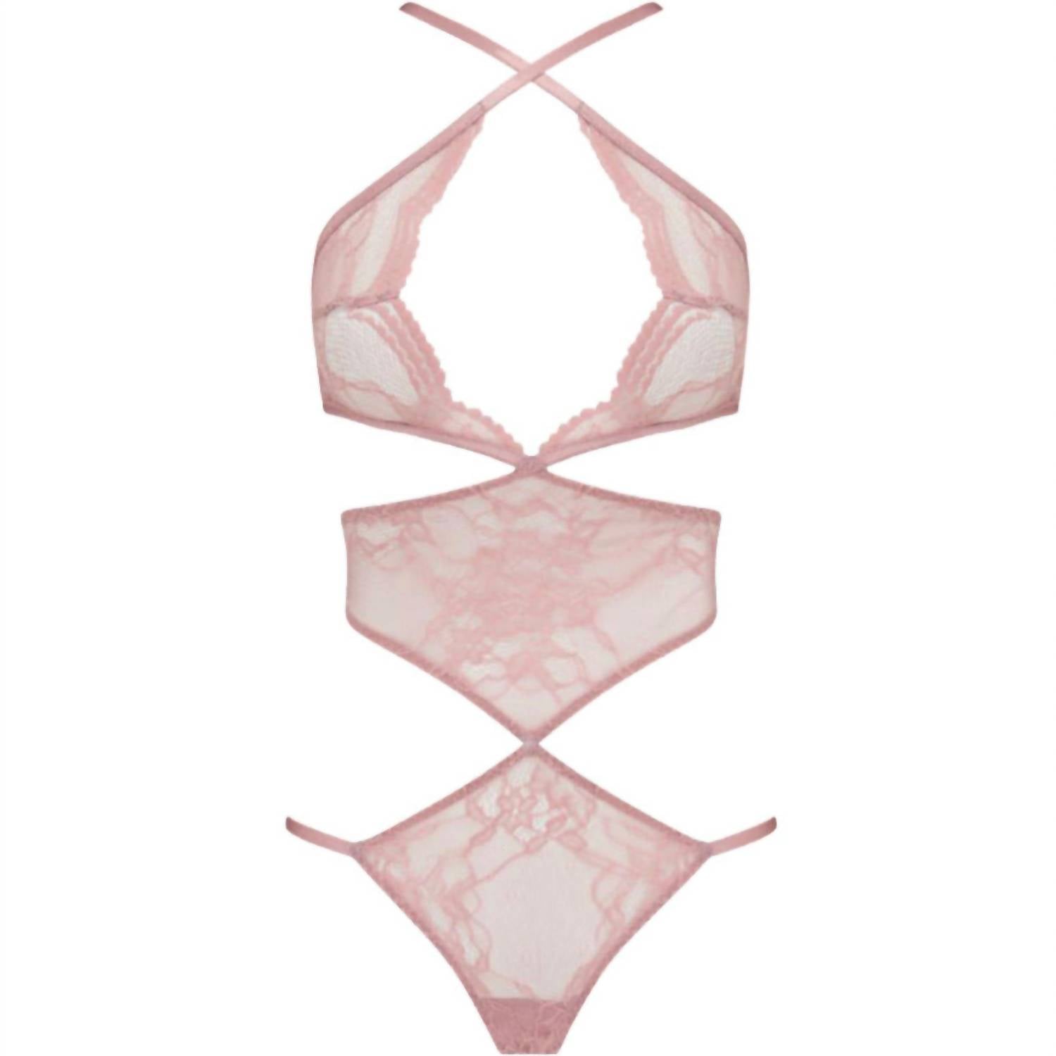Coco De Mer - Alice Semi Sheer Stretch Lace Bodysuit