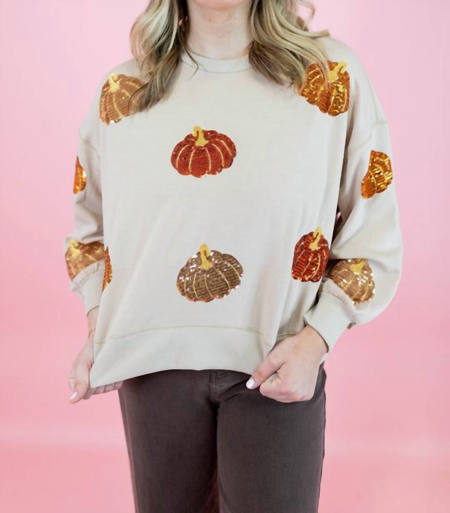 Mary Square - Millie Pumpkin Sweatshirt