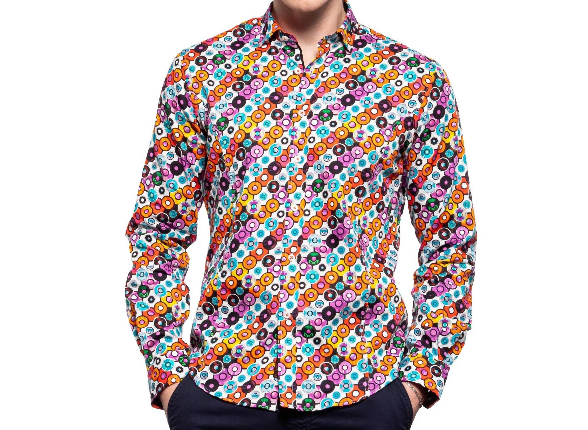 Eight X - Disc Man Button Down Shirt