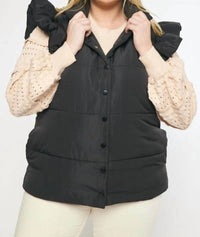 Entro - Ruffle Puffer Vest