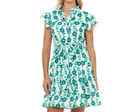 Oliphant - Ruffle Collar Button Mini Dress