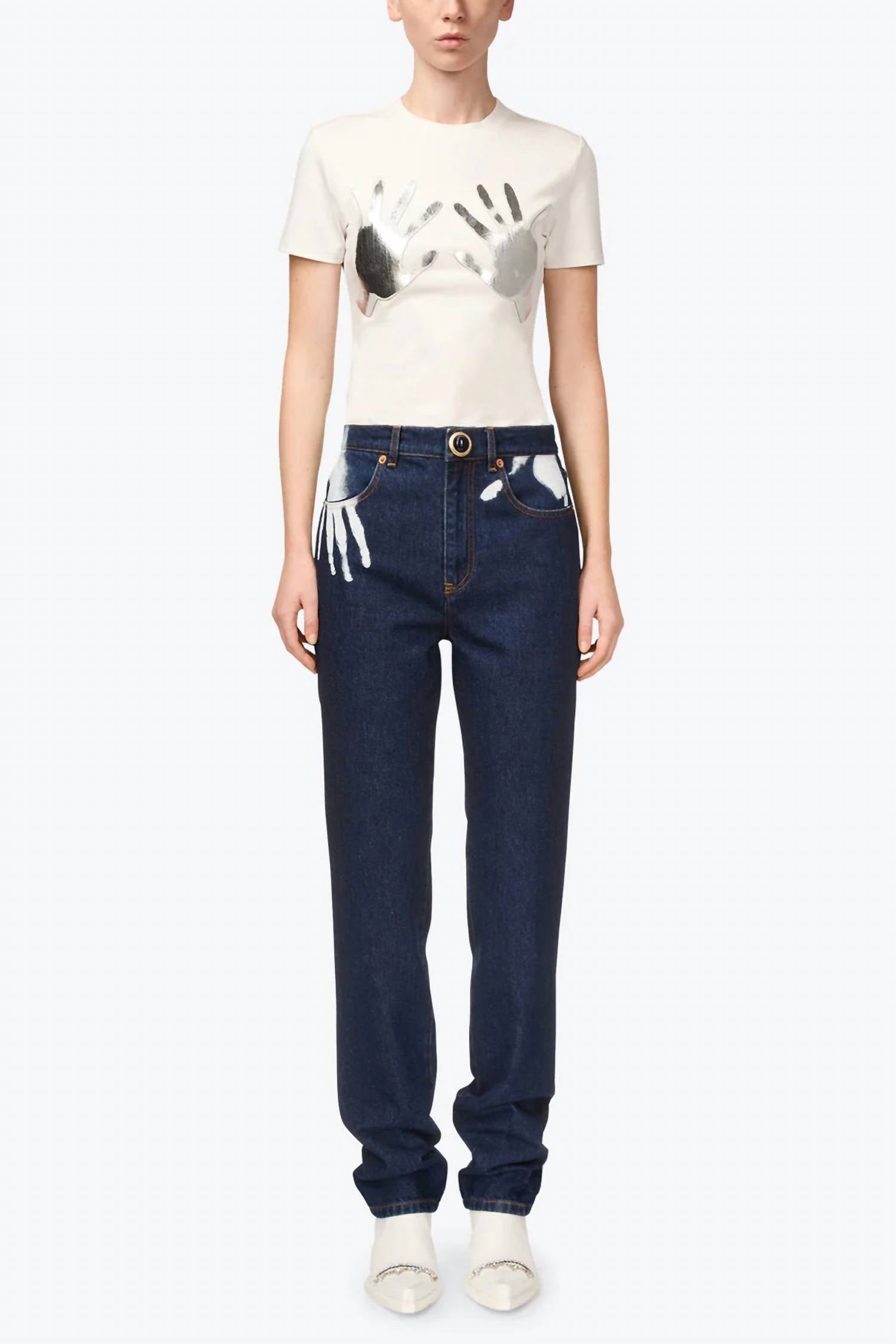 Area - Handprint Straight Leg Jean