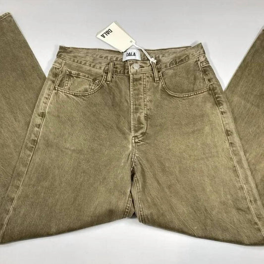 Dala - Women's Shore Full Loose Straight Cotton Jean