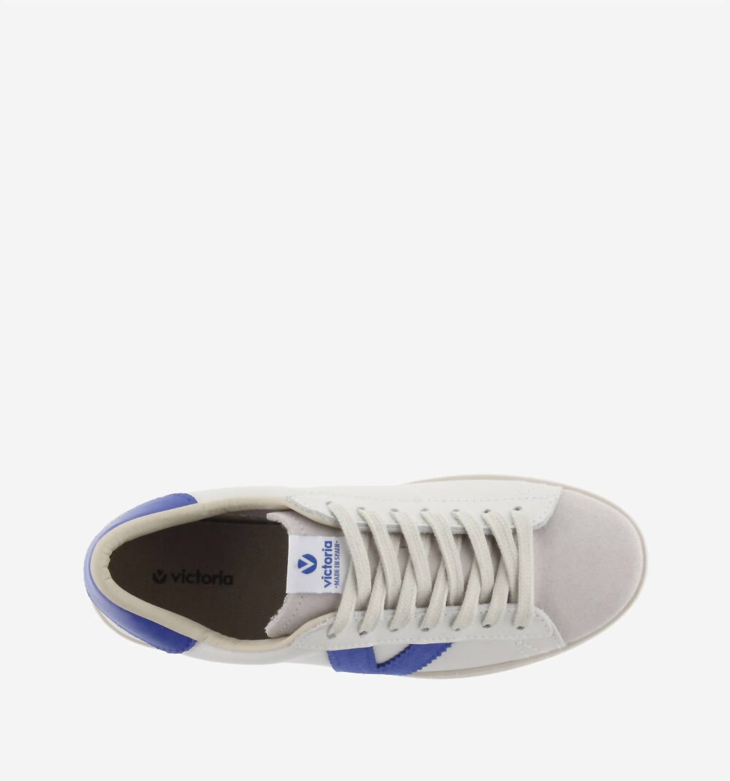 VICTORIA Women's Berlin Piel & Serraj Sneaker in royal - women's sneaker - alternate view