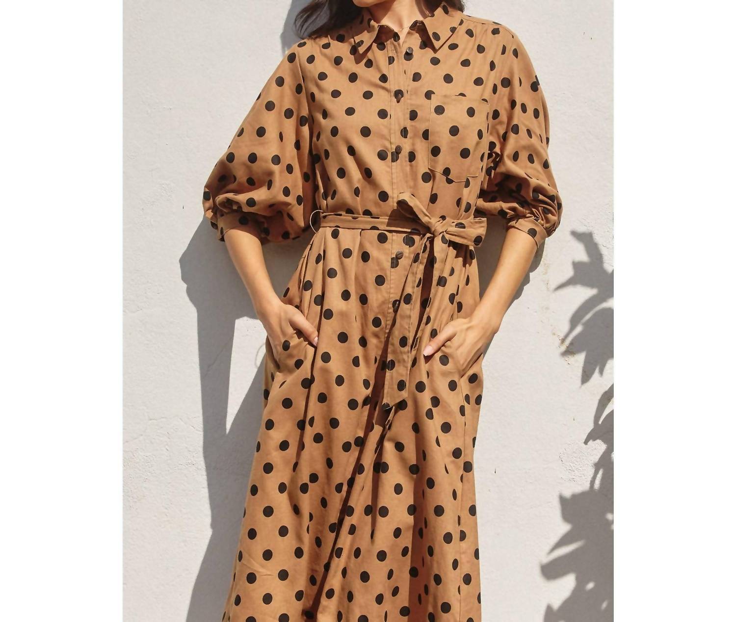 Dress Forum - Polka Dot Longline Midi Dress