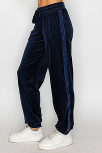 Knit Riot - Velour Track Jogger Pants