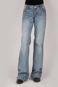 Stetson - Women's Raw Edge Seam Trouser Jeans