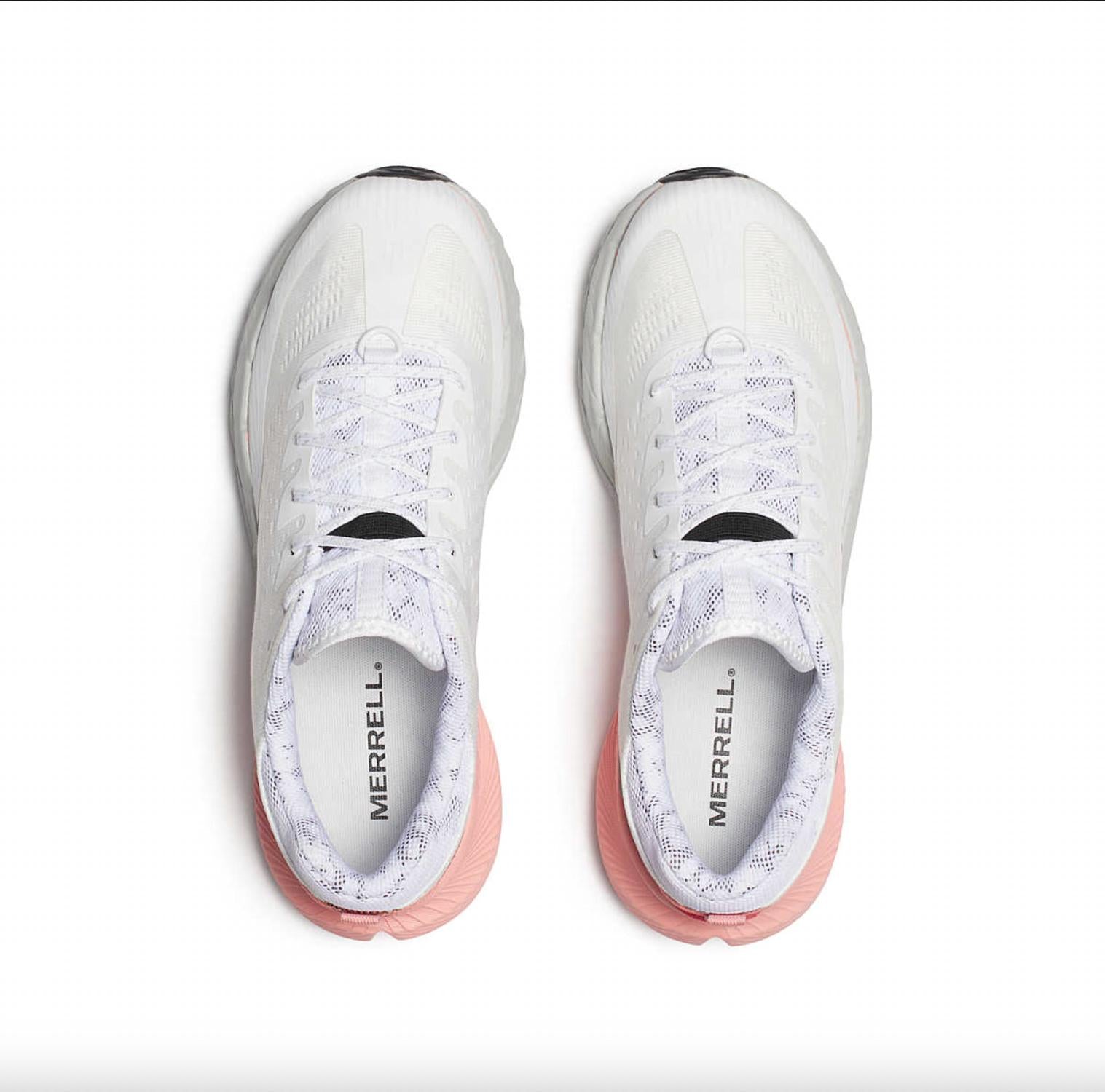 MERRELL Women’s Agility Peak 5 Trail Running Shoes in white soft coral 1 - women's shoe - view 4