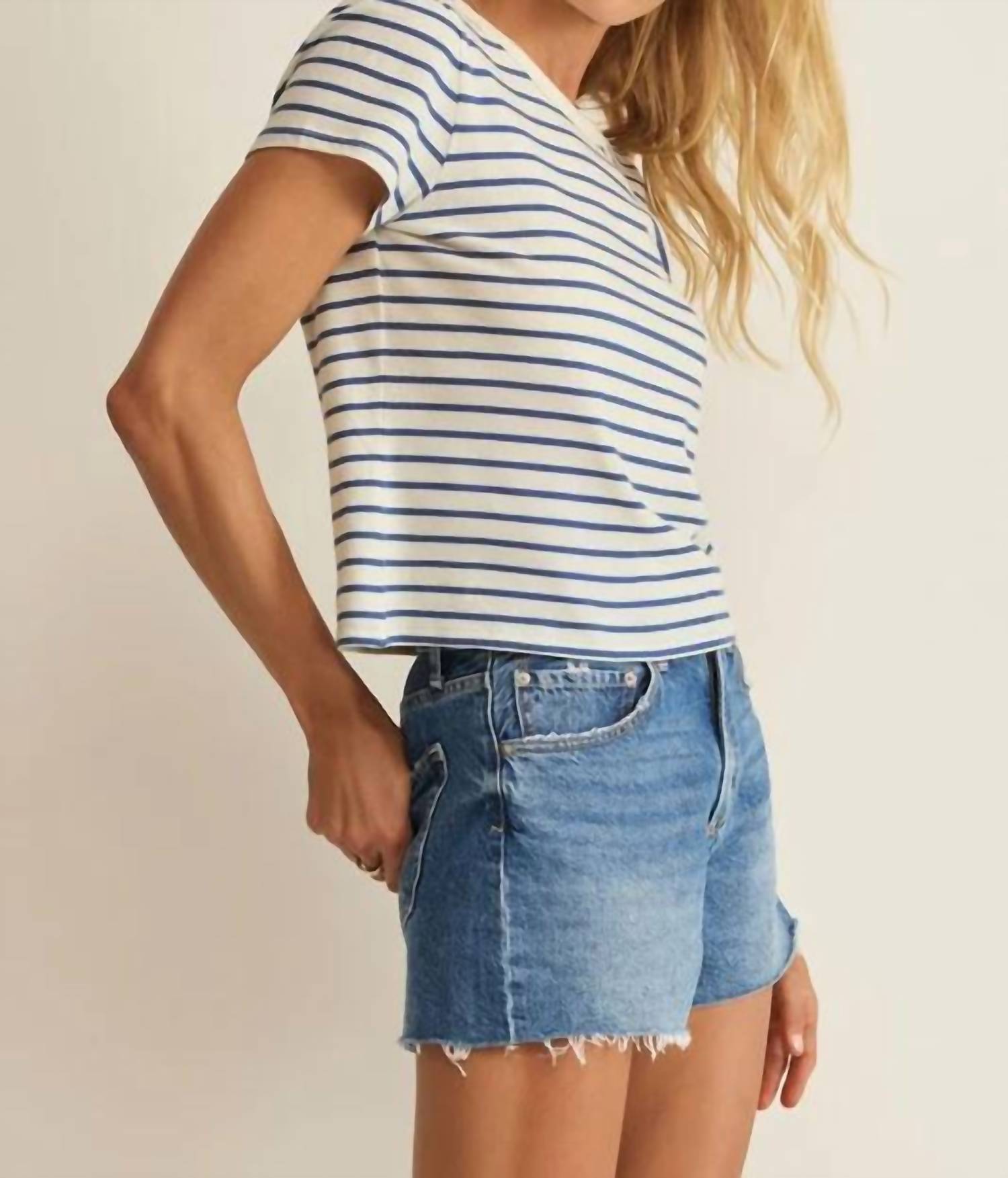 Z Supply - Junie Striped Short Sleeve Tee
