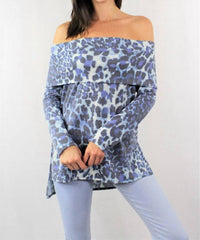 Moa Moa - Long Sleeve Off Shoulder Tunic Top
