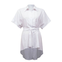 Joseph Ribkoff - High-low Sash Button Down Blouse