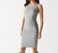 Michael Stars Demi Ribbed Dress in crescent - women's dress - alternate view