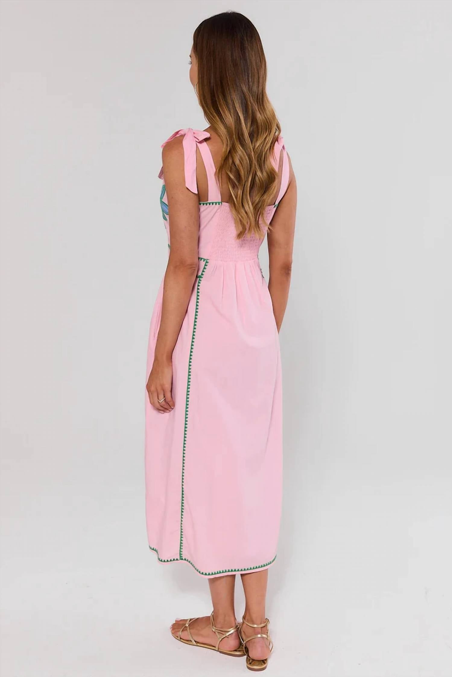 Thml - Embroidered Midi Dress