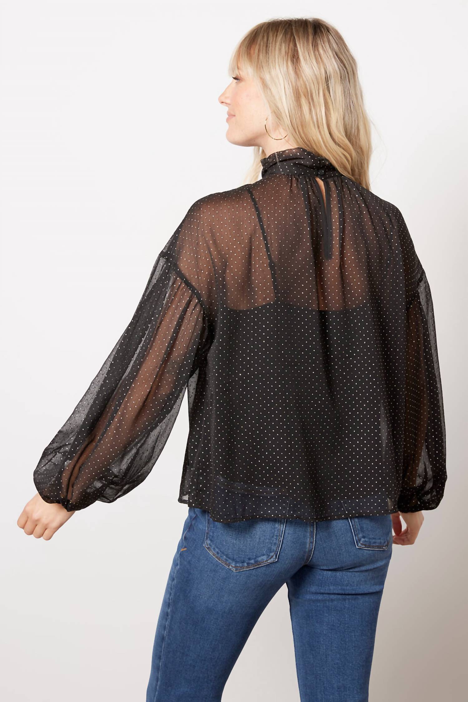 Sanctuary - Sheer Volume Metallic Top