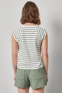 Lilla P - Rib Short Sleeve Scoop Neck Tee
