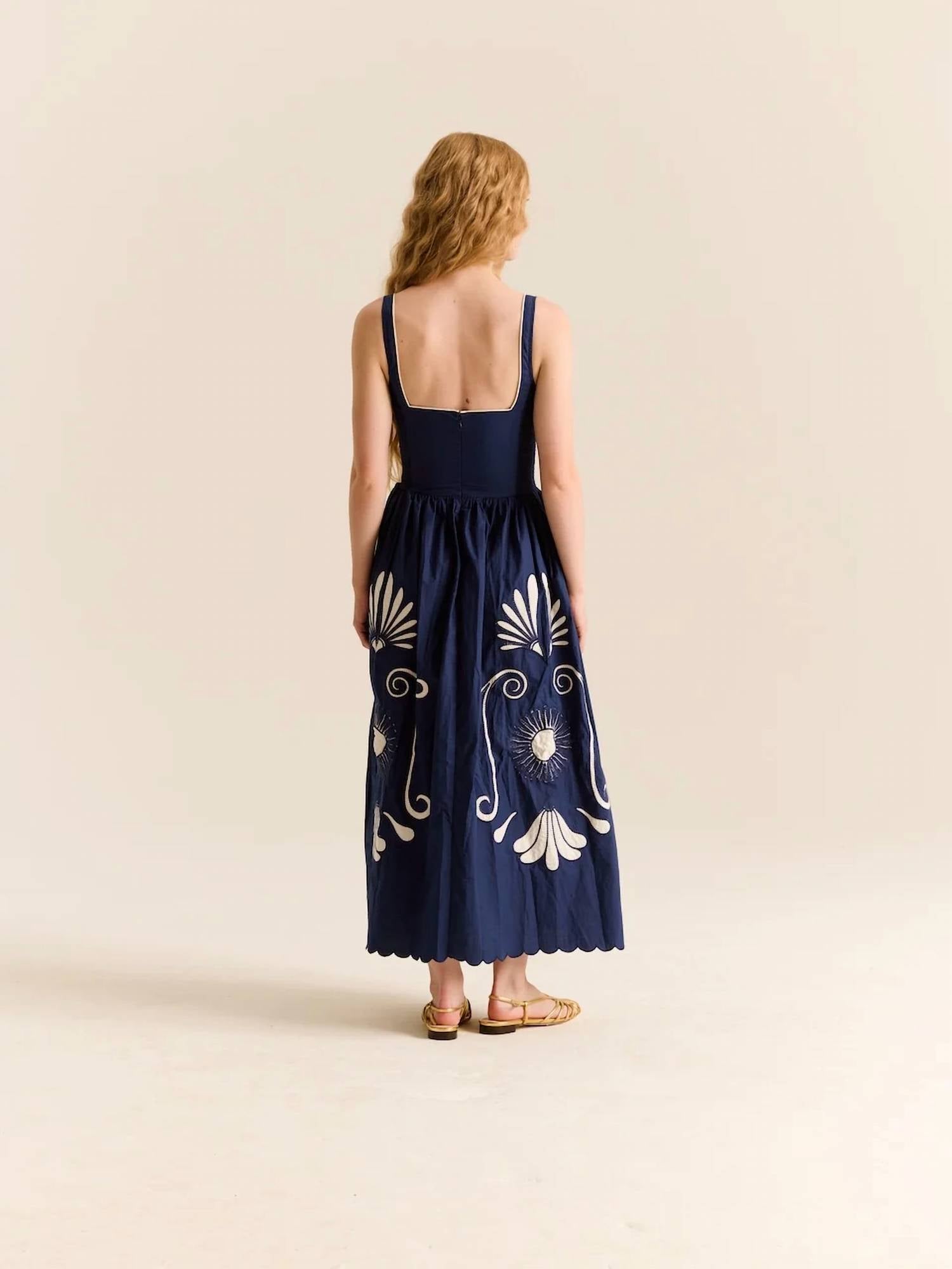 Carolina K - Almara Cotton Poplin Midi Dress