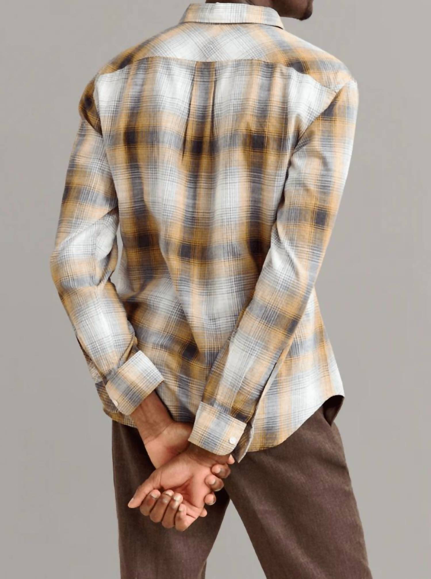 Billy Reid - Melange Shadow Plaid John T Shirt