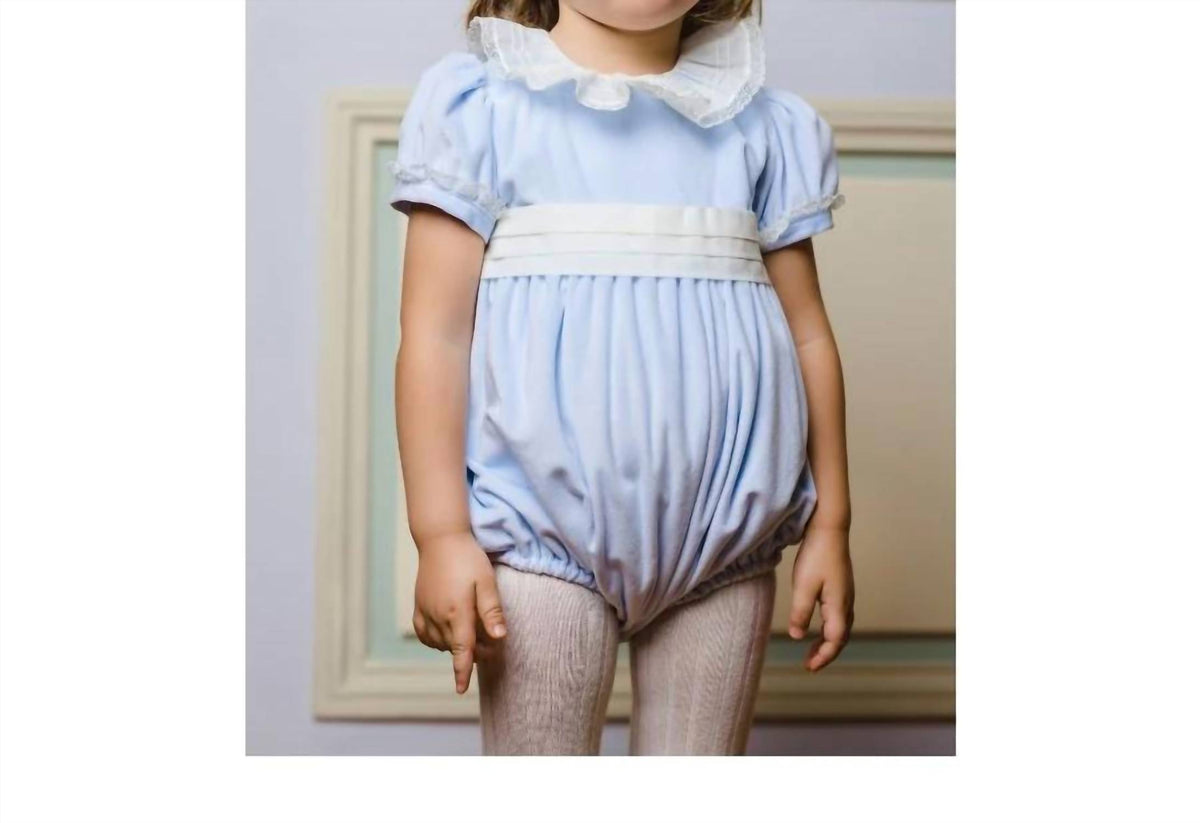 Sal & Pimenta - Girl's Velvet Bubble Romper