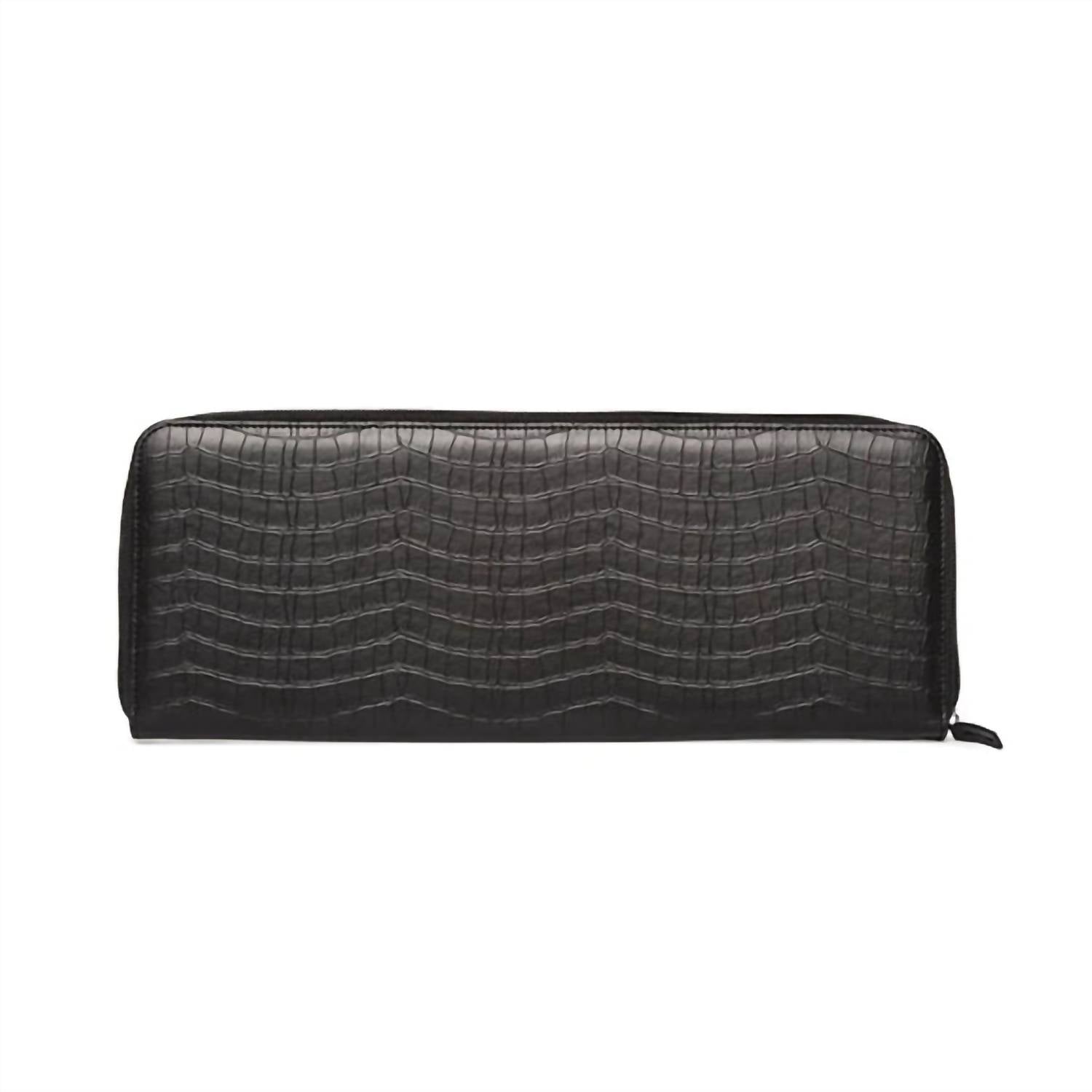 Brouk & Co. Men's Travel Tie Case Monaco in black - men's accessory - detail view