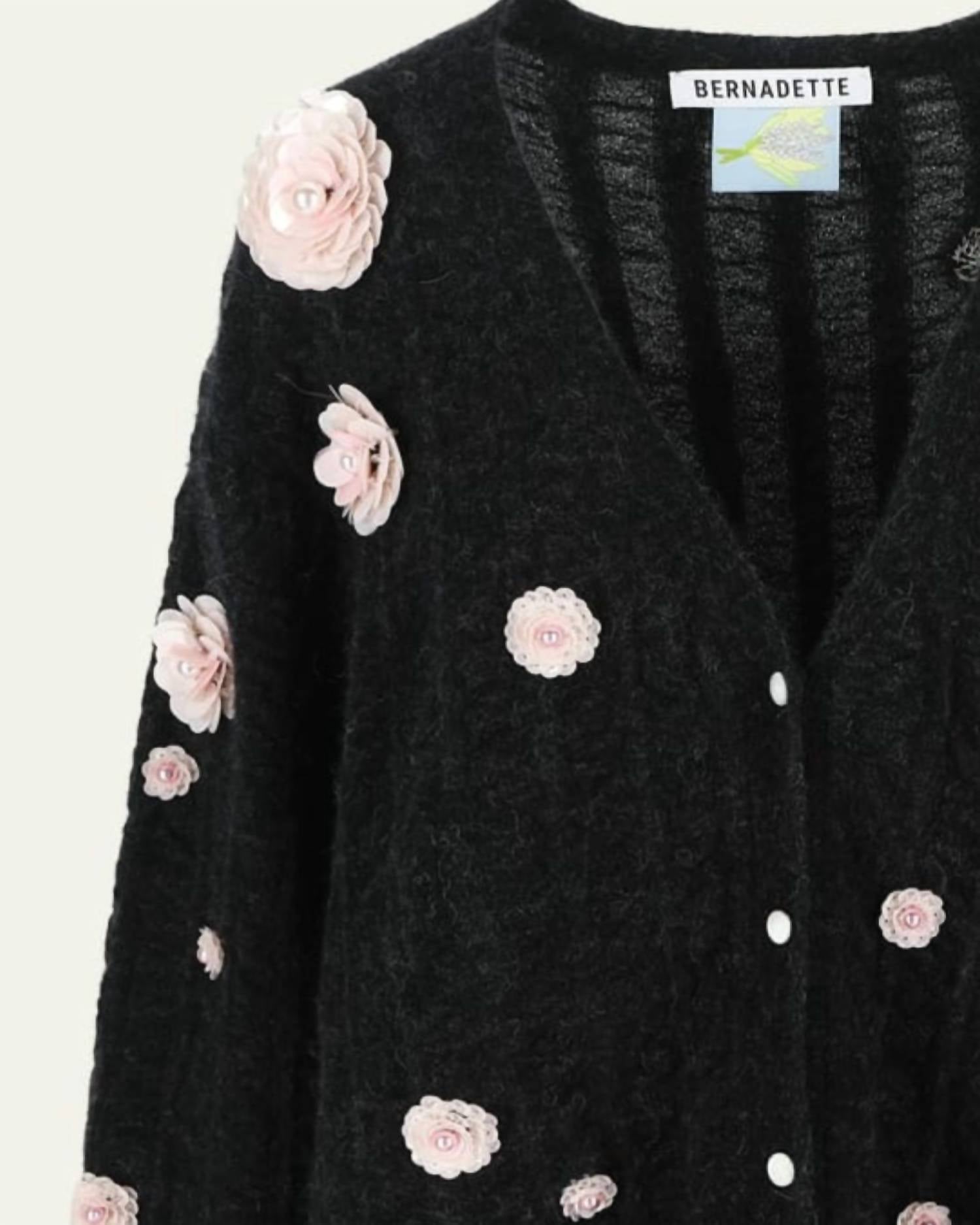 Bernadette - Cammie Embellished Alpaca Wool Cardigan