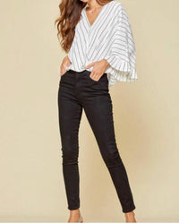 ANDREE BY UNIT Jude 3/4 Sleeve Top in white - women's blouse - view 4