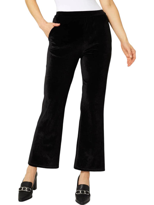 Coco + Carmen - Pippa Pleat Front Velour Pant