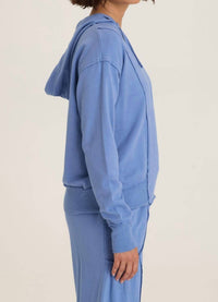 Wearables Rosalyn Fleece Casual Hoodie in shasta lake - women's top - detail view