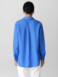 Eileen Fisher - Organic Handkerchief Linen Classic Collar Shirt