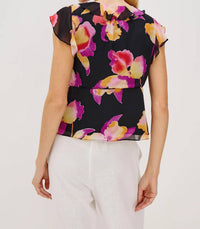 Rails - Carmine Chiffon Ruffles Top