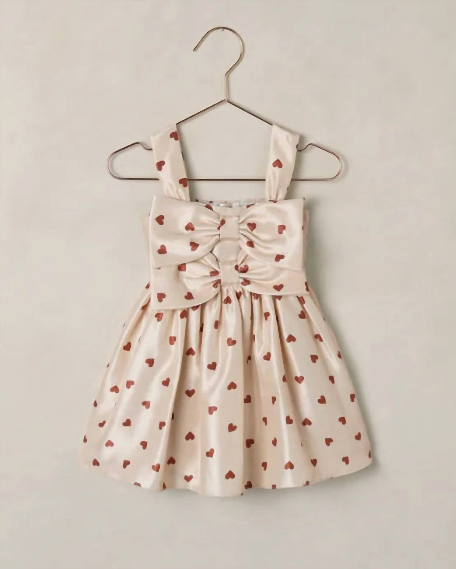 Rylee + Cru Girls Cindy Hearts Dress in pearl - kids' dress - alternate view