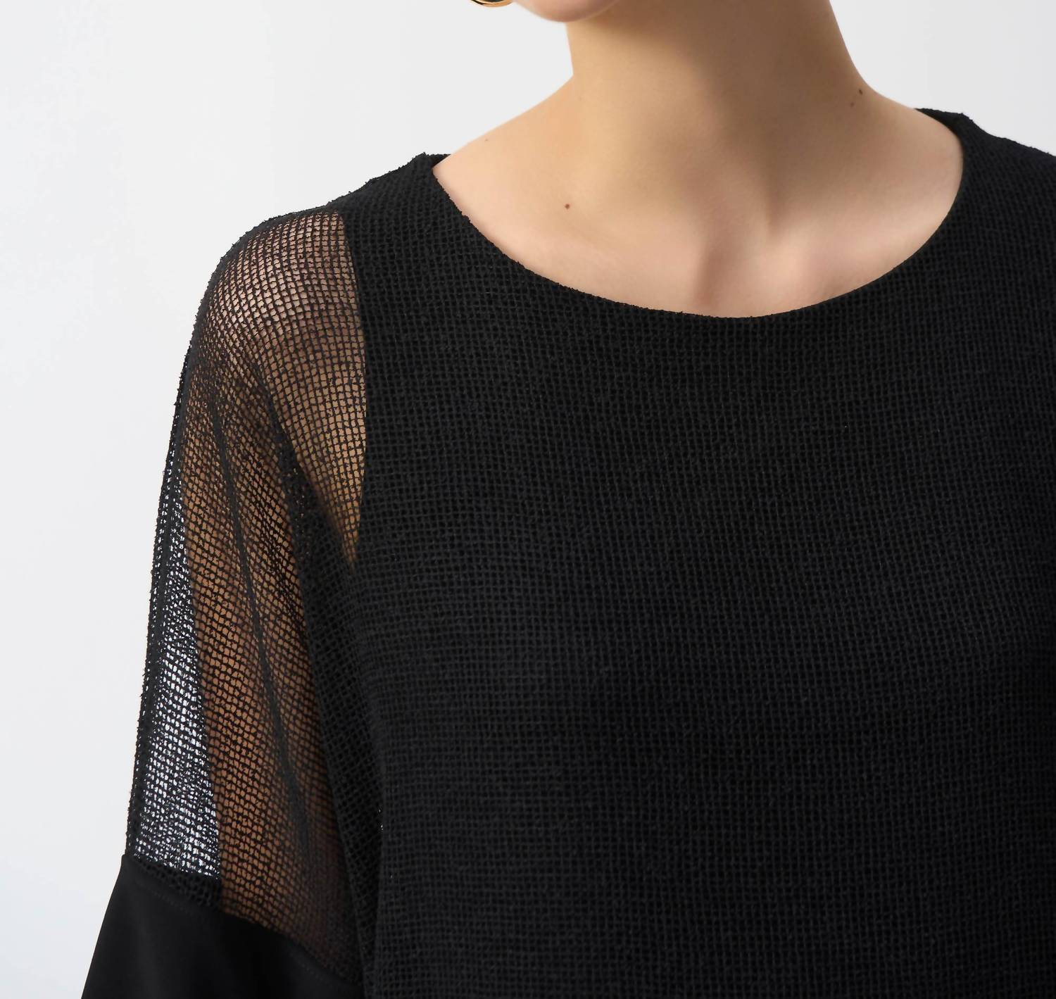 Joseph Ribkoff - Sheer Flutter Sleeve Top