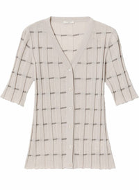 Lafayette 148 - Women's Plaited Ribbed Stripe Cardigan