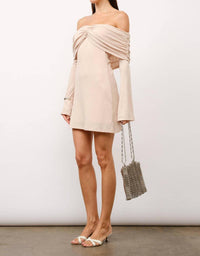 Loucia - Kelsey Long Sleeve Off The Shoulder Mini Dress