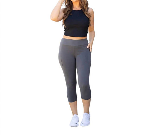 Julia Rose - Capri Leggings With Pockets