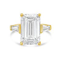 Diana M Jewels - Women's Emerald & Baguette Lab-Grown Diamond Fashion Ring (5.00 Ct) - Statement