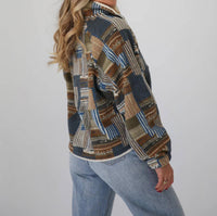 Buttermelon - Roman Patchwork Print Sweatshirt