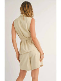 Sage The Label - Sunlit Open Front Blazer Vest
