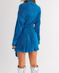 Disco Avenue Retro Radiant Dress in blue - women's dress - alternate view