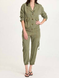 XCVI Olexa Twill Banded Cargo Pant in espalier pigment - women's pants - view 4