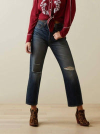 ARIAT Tomboy Ultra High Rise Straight Leg Jeans in bora bora - women's jeans