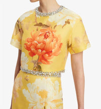 Leo Lin - Indie Embellished Sleeve Top