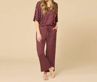 Softies - Dream Jersey Relaxed V-neck With Capri Lounge Set