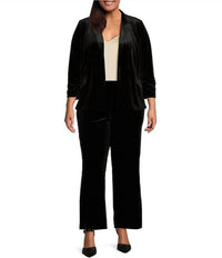 Skies Are Blue - Velvet Wide Leg Pants